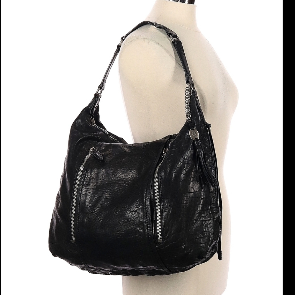 Olivia Harris Black Hobo Bag